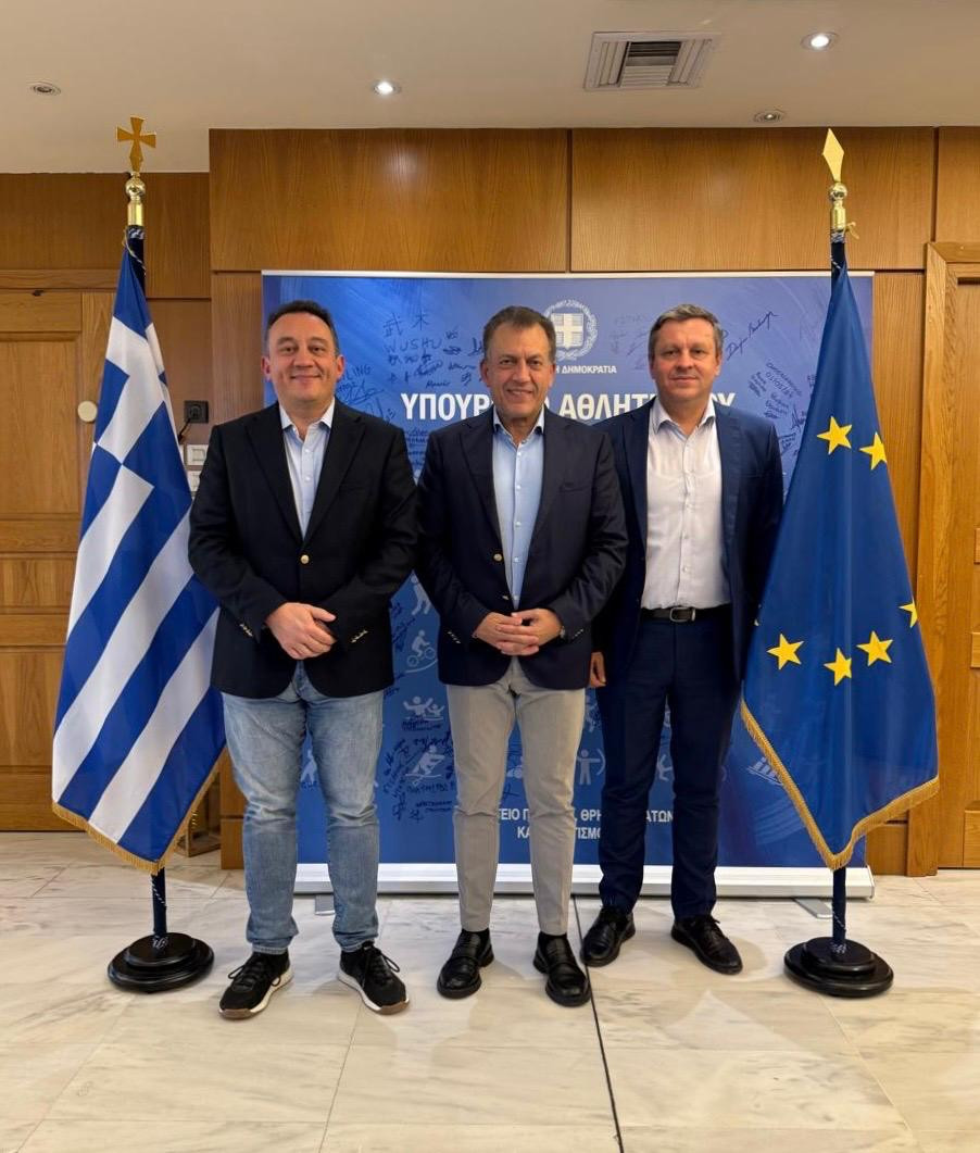 Για το Πανευρωπαϊκό Βάδην 2027 συζήτησαν οι Βλάσης, Βρούτσης και Καμπύλης